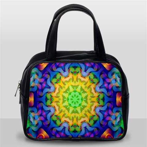 Psychedelic Abstract Classic Handbag (Two Sides) from ArtsNow.com Back