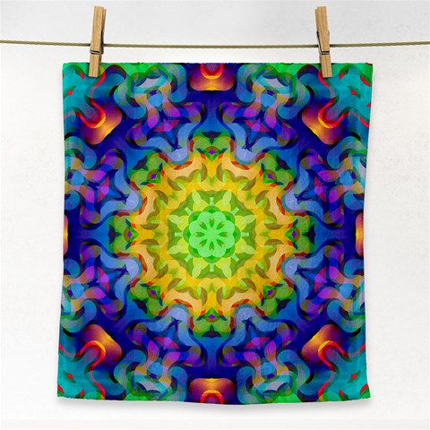 Psychedelic Abstract Face Towel from ArtsNow.com Front