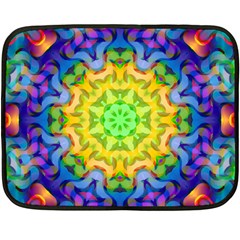 Psychedelic Abstract Mini Fleece Blanket (Two Sided) from ArtsNow.com 35 x27  Blanket Front