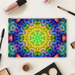 Psychedelic Abstract Cosmetic Bag (Large) from ArtsNow.com Back