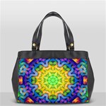 Psychedelic Abstract Oversize Office Handbag (Two Sides)