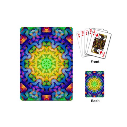 Psychedelic Abstract Playing Cards (Mini) from ArtsNow.com Back