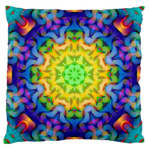 Psychedelic Abstract Large Cushion Case (Single Sided)  from ArtsNow.com Front