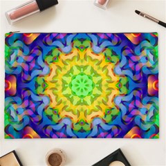 Psychedelic Abstract Cosmetic Bag (XXL) from ArtsNow.com Front