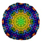 Psychedelic Abstract 18  Premium Round Cushion 