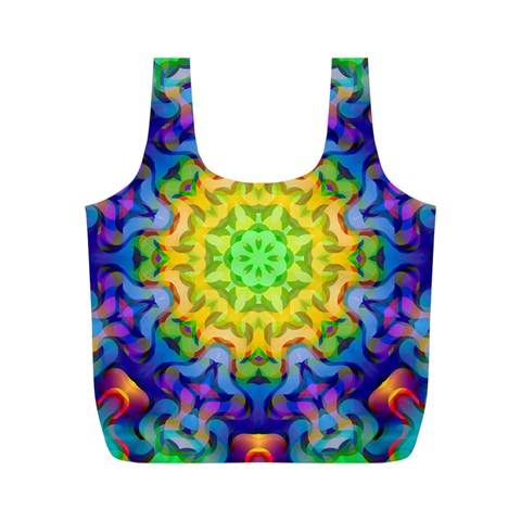 Psychedelic Abstract Reusable Bag (M) from ArtsNow.com Front