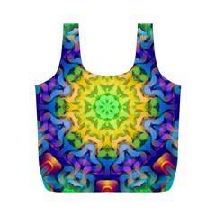 Psychedelic Abstract Reusable Bag (M) from ArtsNow.com Back