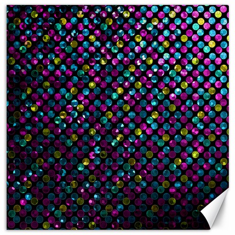 Polka Dot Sparkley Jewels 2 Canvas 12  x 12  (Unframed) from ArtsNow.com 11.4 x11.56  Canvas - 1