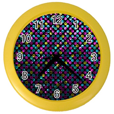 Polka Dot Sparkley Jewels 2 Wall Clock (Color) from ArtsNow.com Front