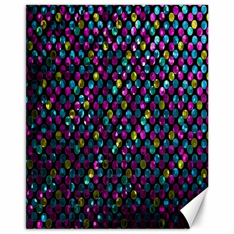 Polka Dot Sparkley Jewels 2 Canvas 11  x 14  (Unframed) from ArtsNow.com 10.95 x13.48  Canvas - 1