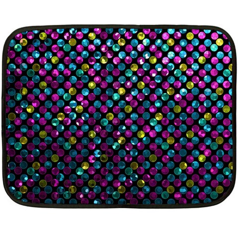 Polka Dot Sparkley Jewels 2 Mini Fleece Blanket (Two Sided) from ArtsNow.com 35 x27  Blanket Back