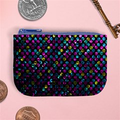 Polka Dot Sparkley Jewels 2 Coin Change Purse from ArtsNow.com Front