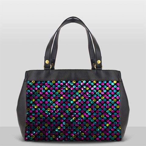 Polka Dot Sparkley Jewels 2 Oversize Office Handbag (Two Sides) from ArtsNow.com Back