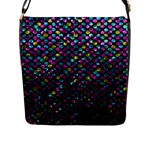 Polka Dot Sparkley Jewels 2 Flap Closure Messenger Bag (Large)