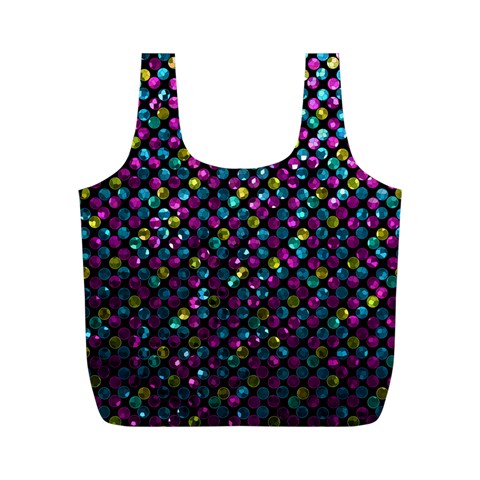 Polka Dot Sparkley Jewels 2 Reusable Bag (M) from ArtsNow.com Back