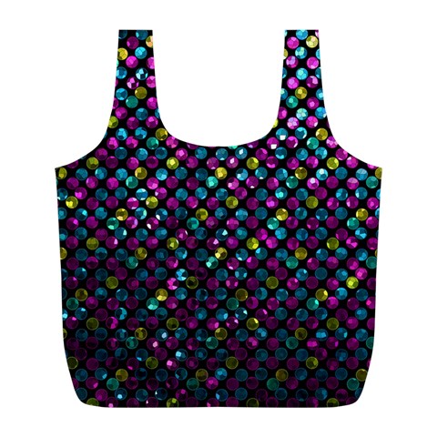 Polka Dot Sparkley Jewels 2 Reusable Bag (L) from ArtsNow.com Back