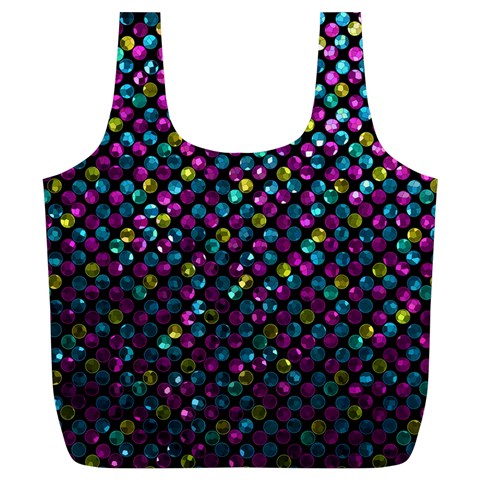 Polka Dot Sparkley Jewels 2 Reusable Bag (XL) from ArtsNow.com Back