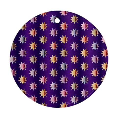 Flare Polka Dots Round Ornament from ArtsNow.com Front