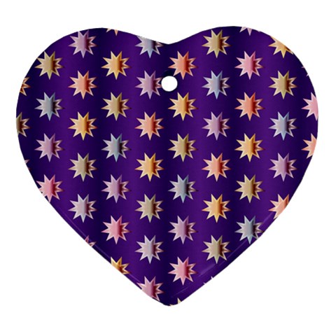 Flare Polka Dots Heart Ornament from ArtsNow.com Front