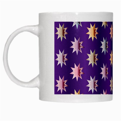 Flare Polka Dots White Coffee Mug from ArtsNow.com Left