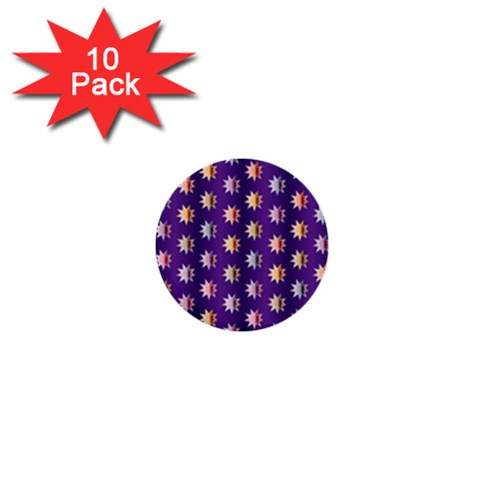 Flare Polka Dots 1  Mini Button (10 pack) from ArtsNow.com Front