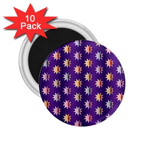 Flare Polka Dots 2.25  Button Magnet (10 pack) from ArtsNow.com Front