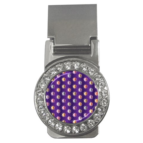 Flare Polka Dots Money Clip (CZ) from ArtsNow.com Front