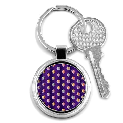 Flare Polka Dots Key Chain (Round) from ArtsNow.com Front