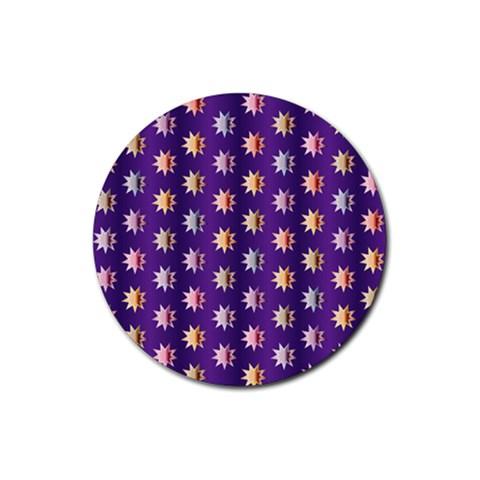 Flare Polka Dots Drink Coasters 4 Pack (Round) from ArtsNow.com Front