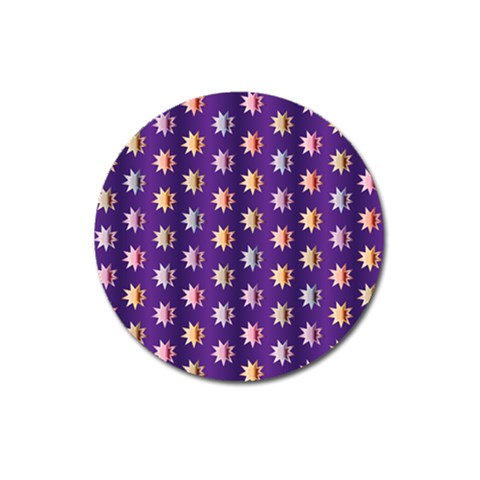 Flare Polka Dots Magnet 3  (Round) from ArtsNow.com Front