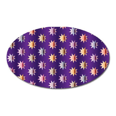 Flare Polka Dots Magnet (Oval) from ArtsNow.com Front