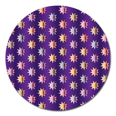 Flare Polka Dots Magnet 5  (Round) from ArtsNow.com Front