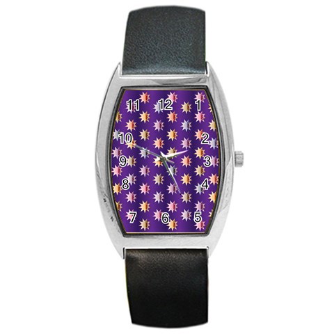 Flare Polka Dots Tonneau Leather Watch from ArtsNow.com Front