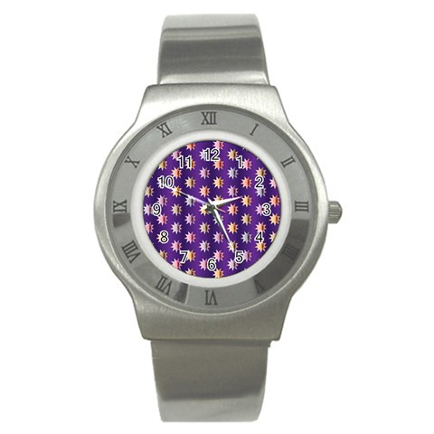 Flare Polka Dots Stainless Steel Watch (Slim) from ArtsNow.com Front