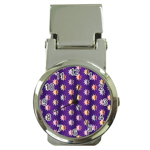 Flare Polka Dots Money Clip with Watch from ArtsNow.com Front