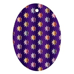 Flare Polka Dots Oval Ornament (Two Sides) from ArtsNow.com Back