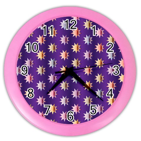 Flare Polka Dots Wall Clock (Color) from ArtsNow.com Front