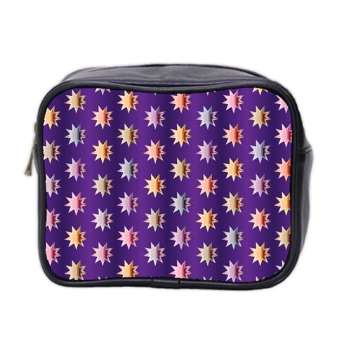 Flare Polka Dots Mini Travel Toiletry Bag (Two Sides) from ArtsNow.com Front