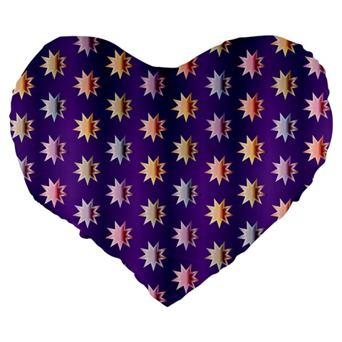 Flare Polka Dots 19  Premium Heart Shape Cushion from ArtsNow.com Back