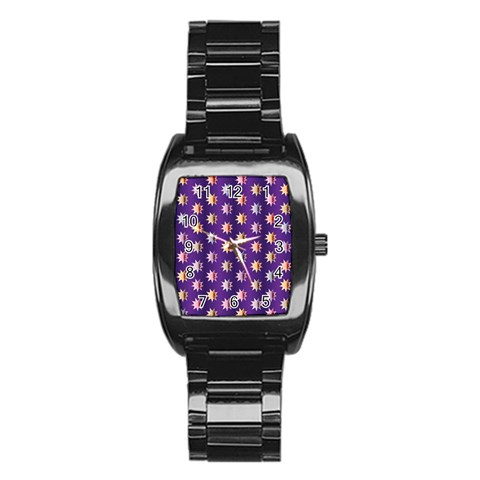 Flare Polka Dots Stainless Steel Barrel Watch from ArtsNow.com Front