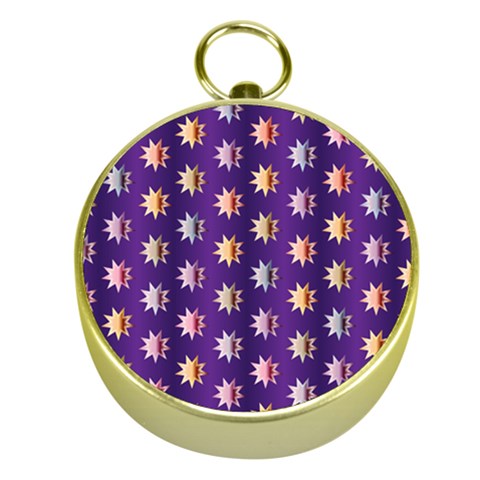 Flare Polka Dots Gold Compass from ArtsNow.com Front