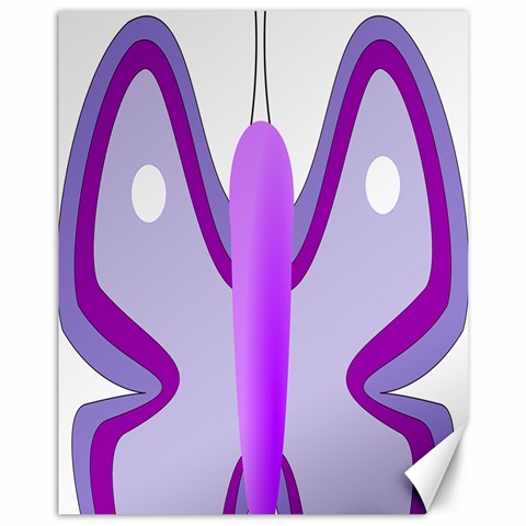 Cute Awareness Butterfly Canvas 11  x 14  (Unframed) from ArtsNow.com 10.95 x13.48  Canvas - 1