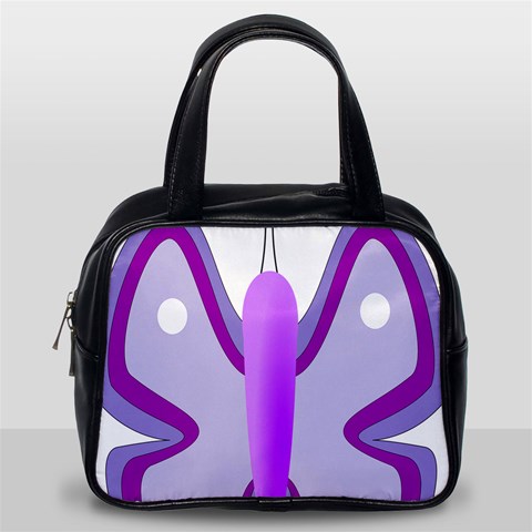 Cute Awareness Butterfly Classic Handbag (Two Sides) from ArtsNow.com Back