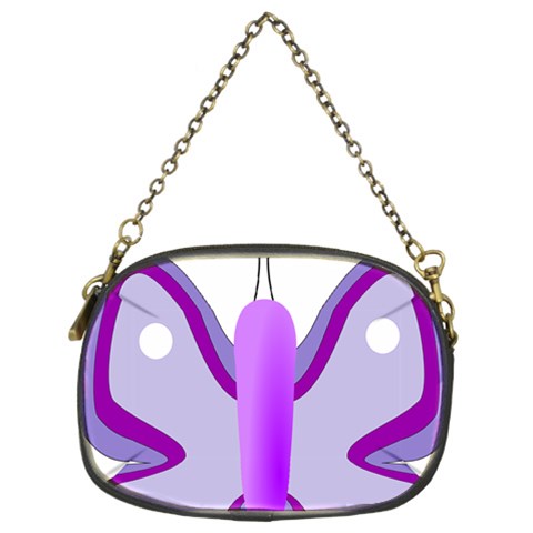 Cute Awareness Butterfly Chain Purse (Two Sided)  from ArtsNow.com Back