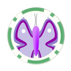 Cute Awareness Butterfly Poker Chip (10 Pack) from ArtsNow.com Front