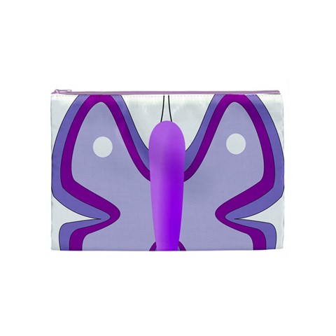 Cute Awareness Butterfly Cosmetic Bag (Medium) from ArtsNow.com Front