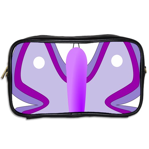 Cute Awareness Butterfly Travel Toiletry Bag (Two Sides) from ArtsNow.com Back