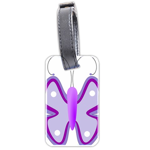 Cute Awareness Butterfly Luggage Tag (Two Sides) from ArtsNow.com Front