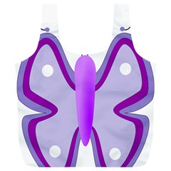 Cute Awareness Butterfly Reusable Bag (XL) from ArtsNow.com Front