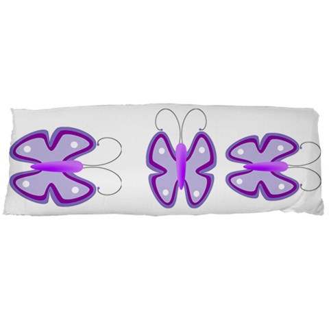 Cute Awareness Butterfly Body Pillow (Dakimakura) Case (Two Sides) from ArtsNow.com Back